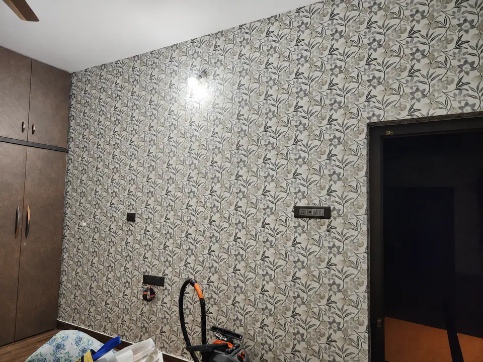 Completed feature wall finish